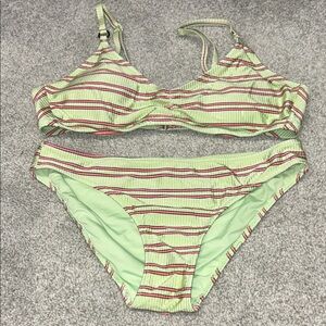 Aerie Ribbed Bikini, L top, S bottom